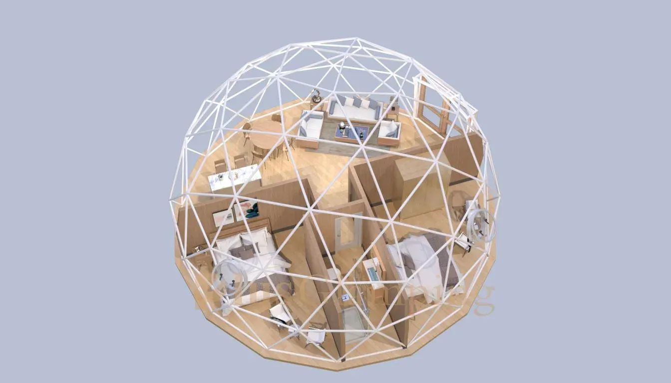 10m Glamping Dome for Multi-bedroom