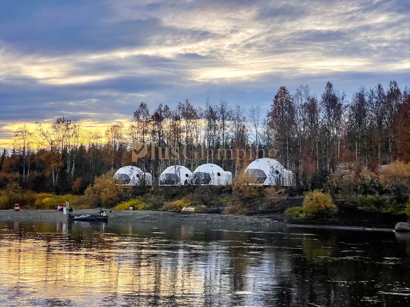 Glamping Domes Fishing Lodge Near Arctic Circle