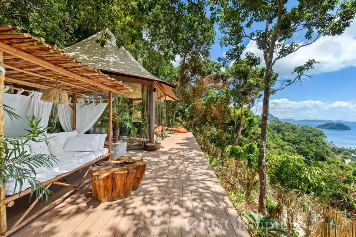 Luxury Lodge Tent with Lounge Chair