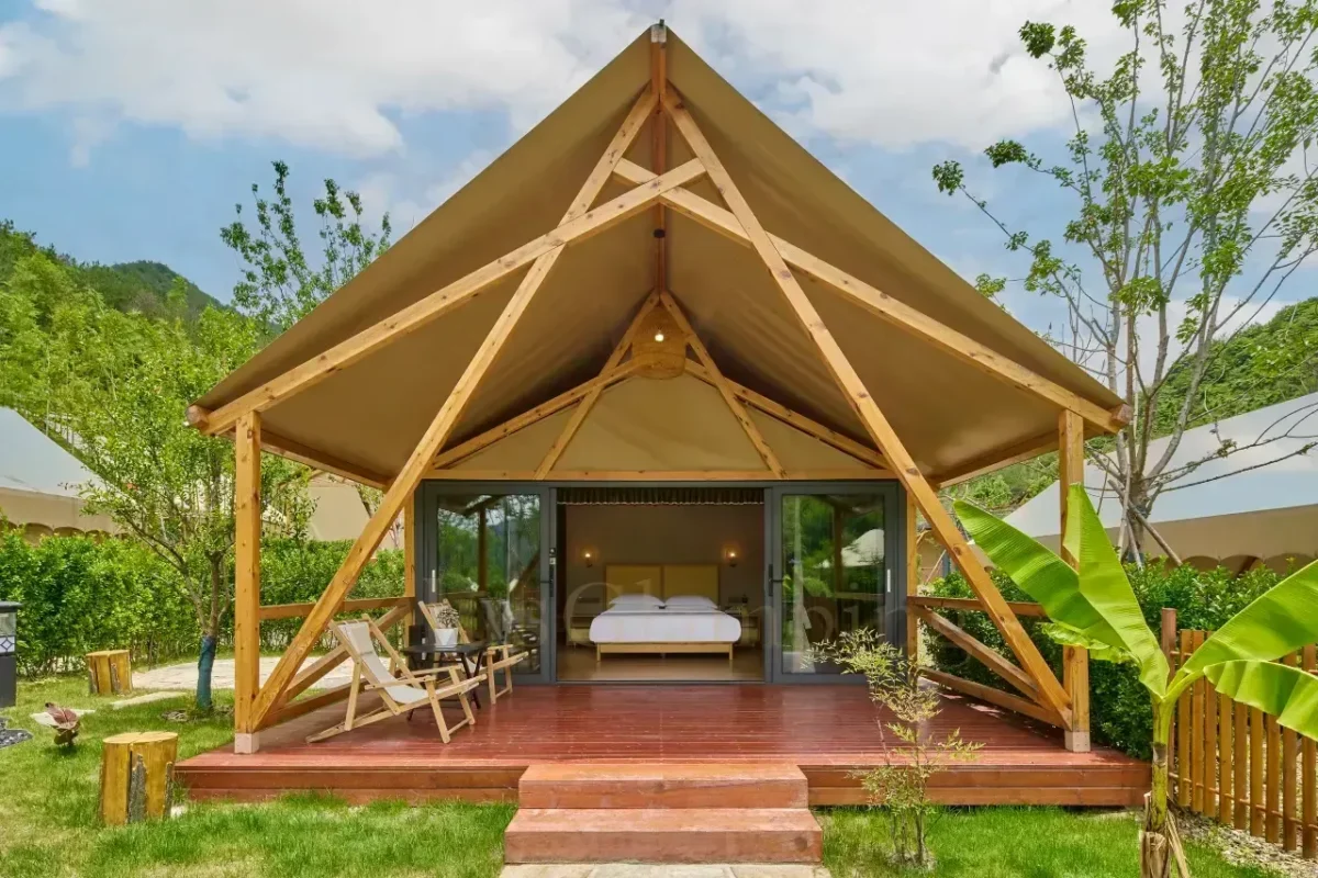 Safari Tent with Glass Wall