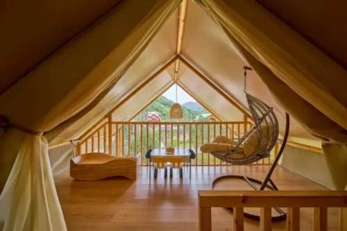 Two-story Safari Tent 2nd Floor