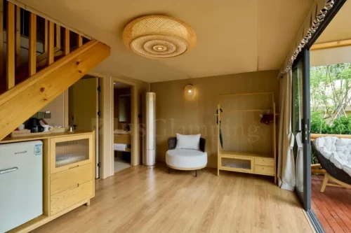 Two-story Safari Tent Interior Design