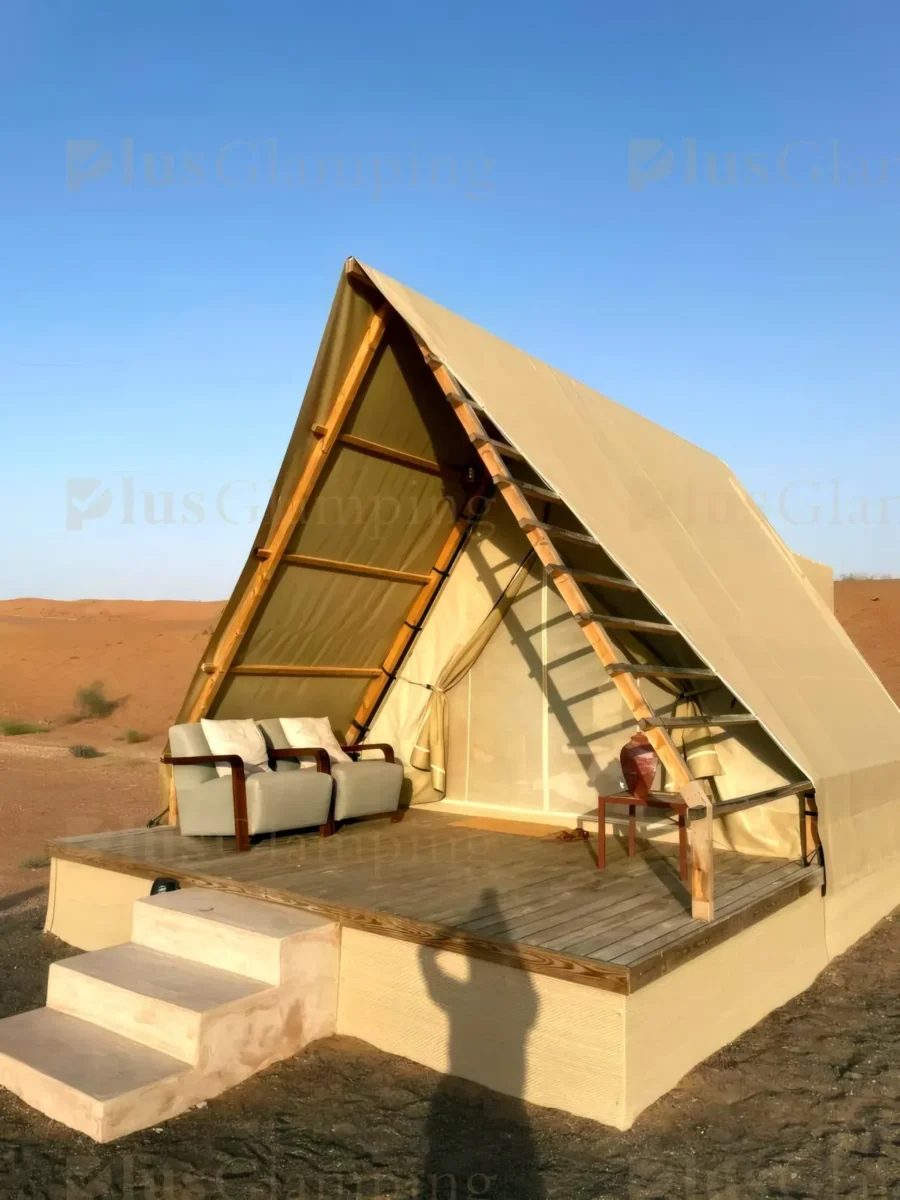 A-Frame Safari Tent with Deck