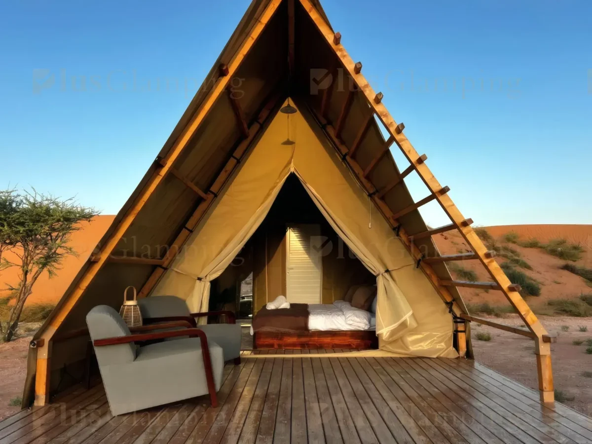 A-Frame Safari Tent with Deck