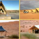 Desert Glamping Retreat with A-Frame Safari Tents