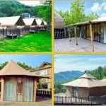 Mixing Glamping Tents for Luxury Glamping Wellness Retreat