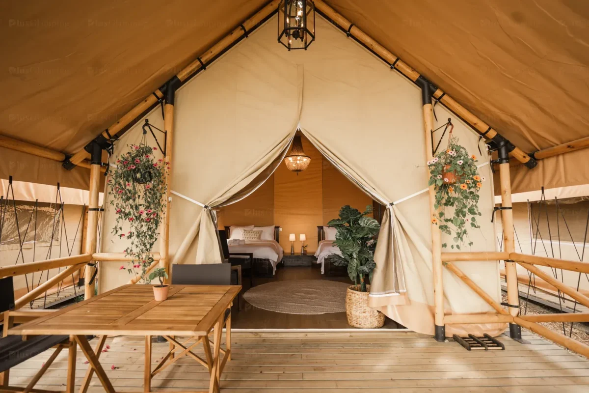 Front View of Safari Tent