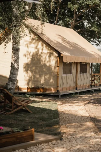 Safari Tent Rear View