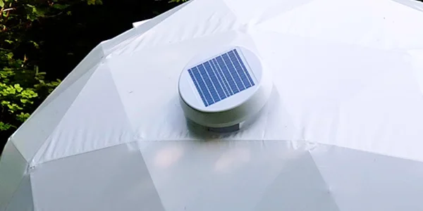 Ventilation with Solar Exhaust Fan