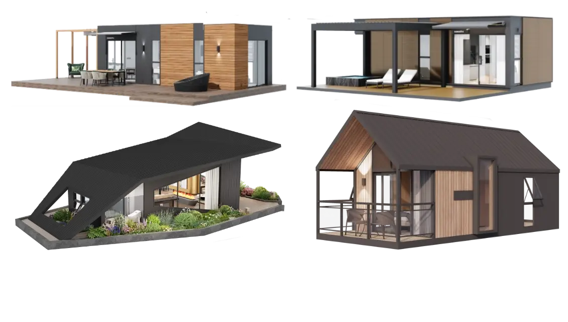 Prefab Aluminum Houses & A-Frame Glamping Cabin