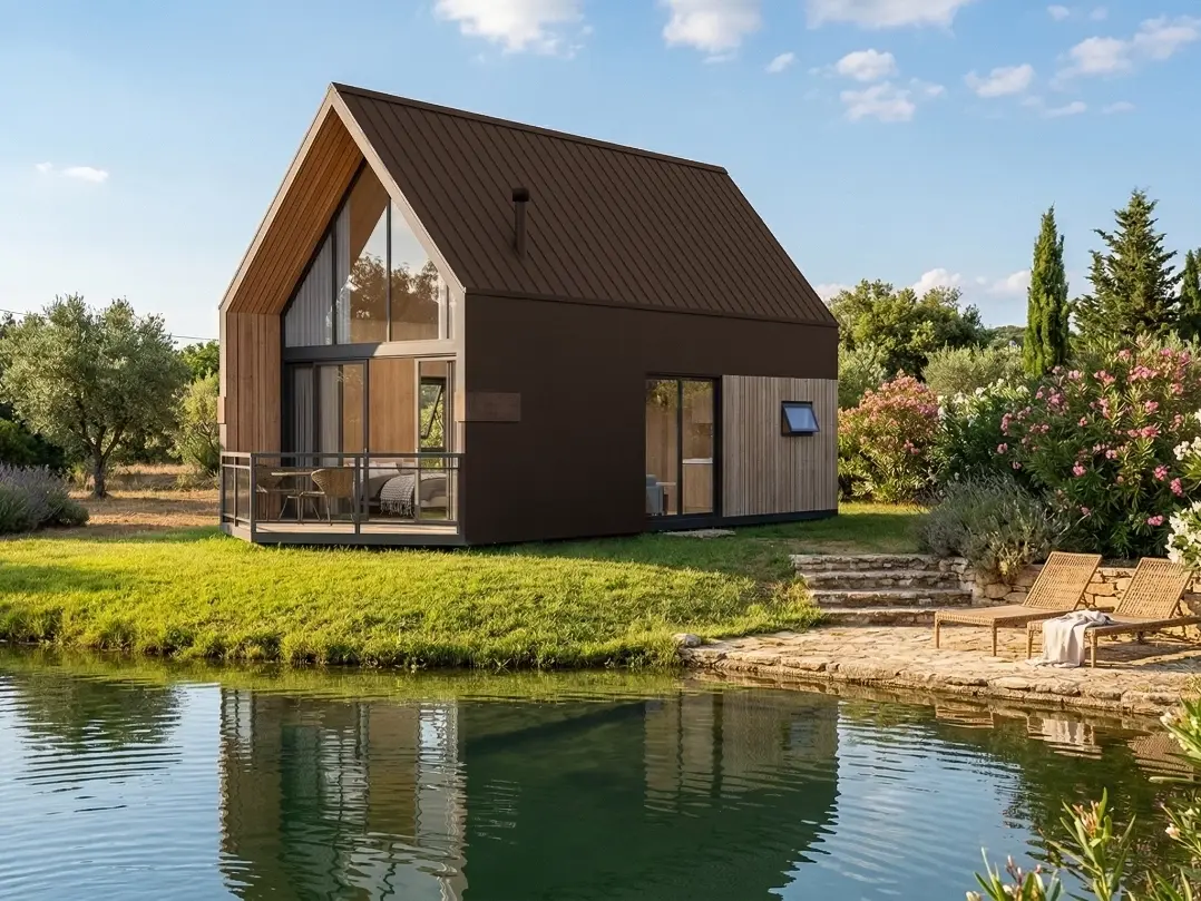 A-Frame Two-story Prefab House N7