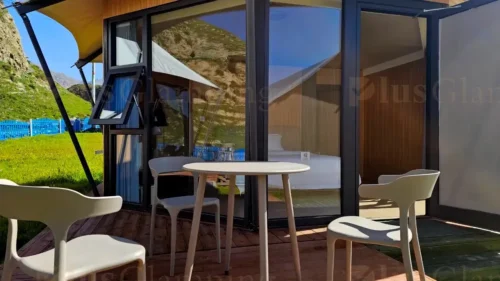 Safari Tent E32 Front Glass Wall