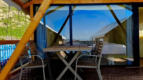 Safari Tent E32 Front Glass Wall