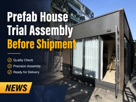 Prefab House Trial Assembly before Shipment