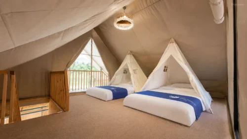 Two-story Safari Tent Loft