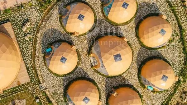 8m Family Glamping Domes with Larger Domes for Premium Experiences & Events
